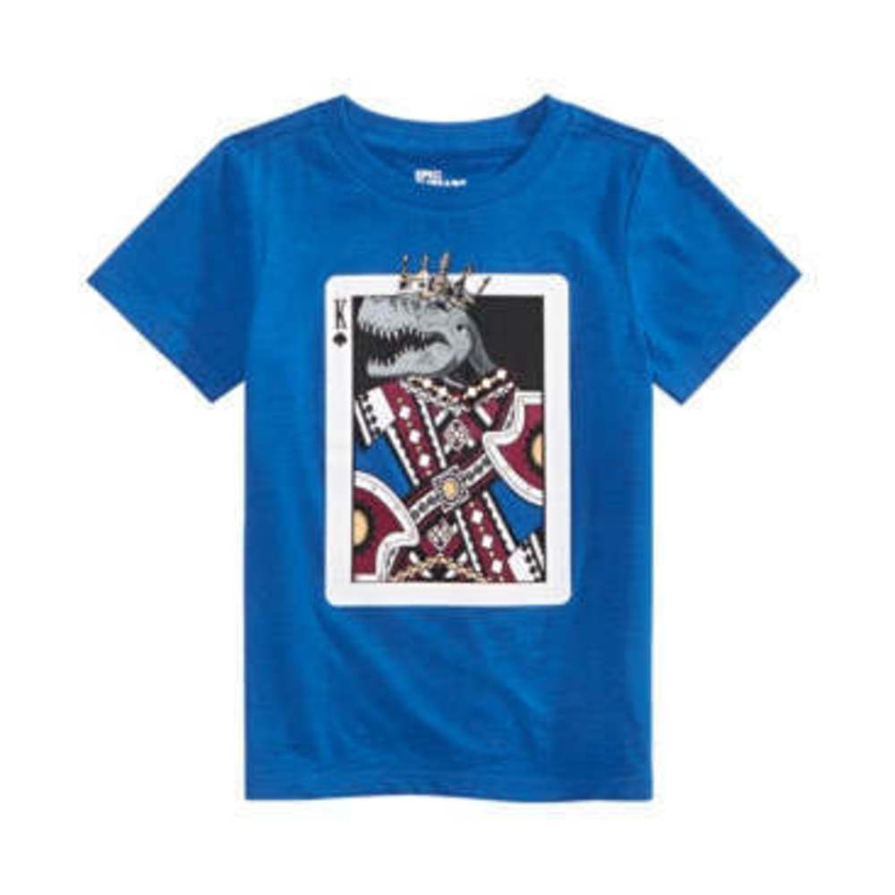 Epic Threads Toddler King Card T-Shirt - Limoges Blue